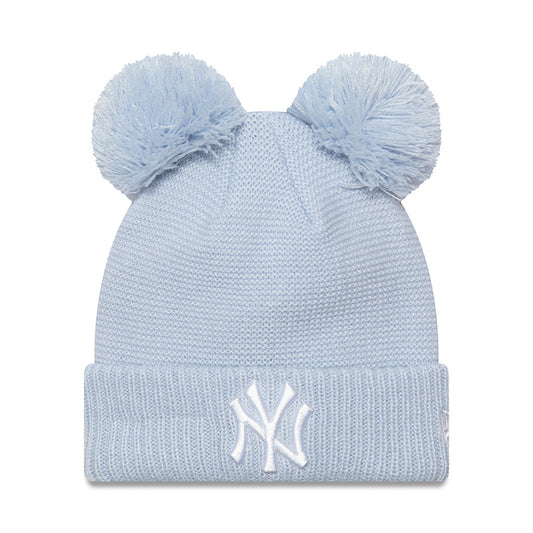 CHILD New York Yankees New Era Double Pom Beanie lite blue