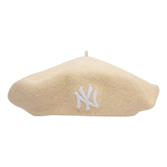 Womens New York Yankees New Era Wool Beret beige