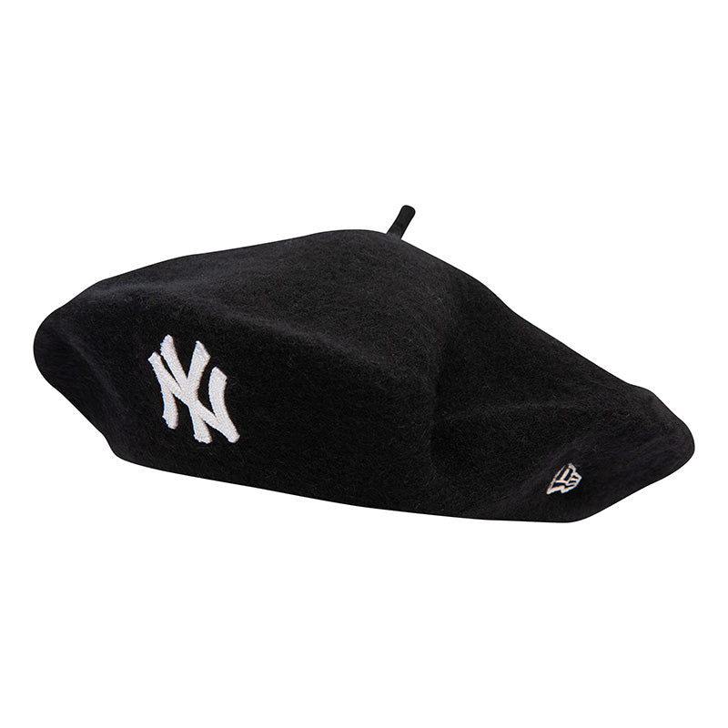 Womens New York Yankees New Era Wool Beret Black