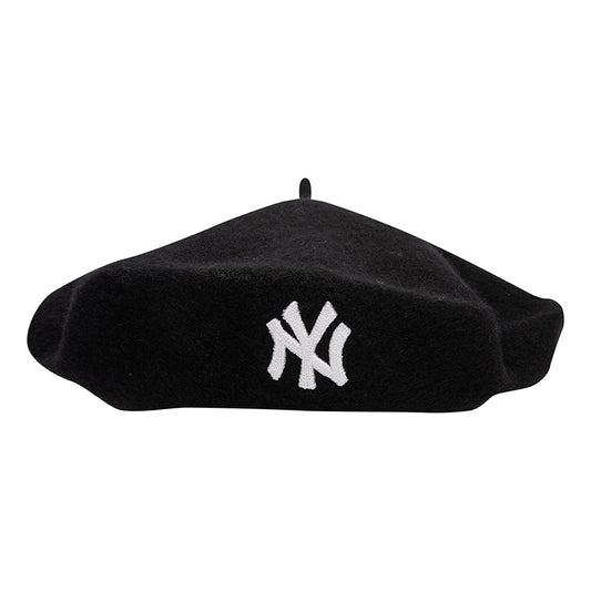 Womens New York Yankees New Era Wool Beret Black