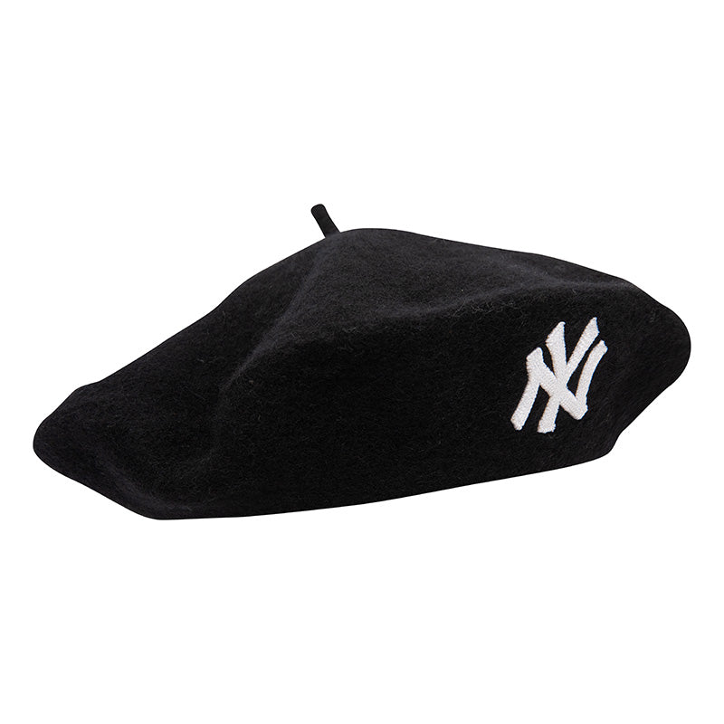 Womens New York Yankees New Era Wool Beret Black