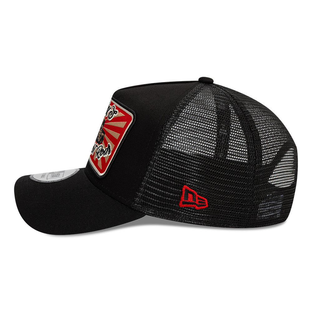 New Era Trucker Cap Adjustable Hot Rod Black