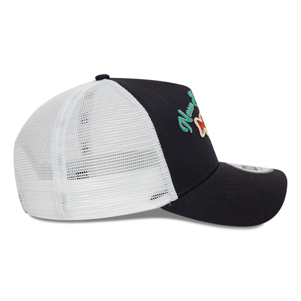 New Era Fishing Trucker Cap Adjustable Red Snapper