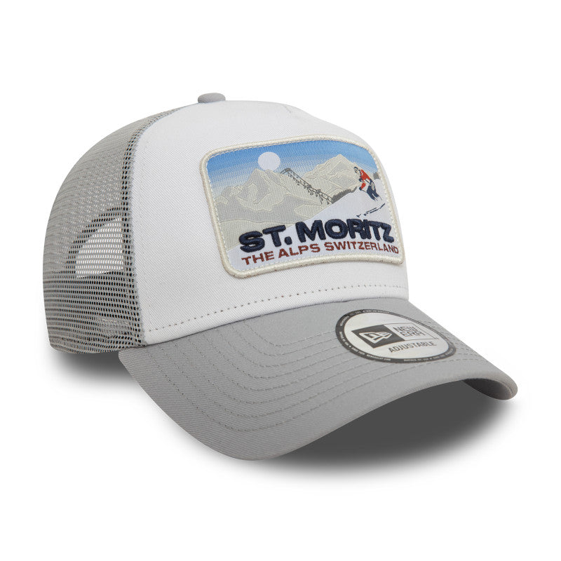 St. Moritz New Era Trucker Cap Adjustable gray