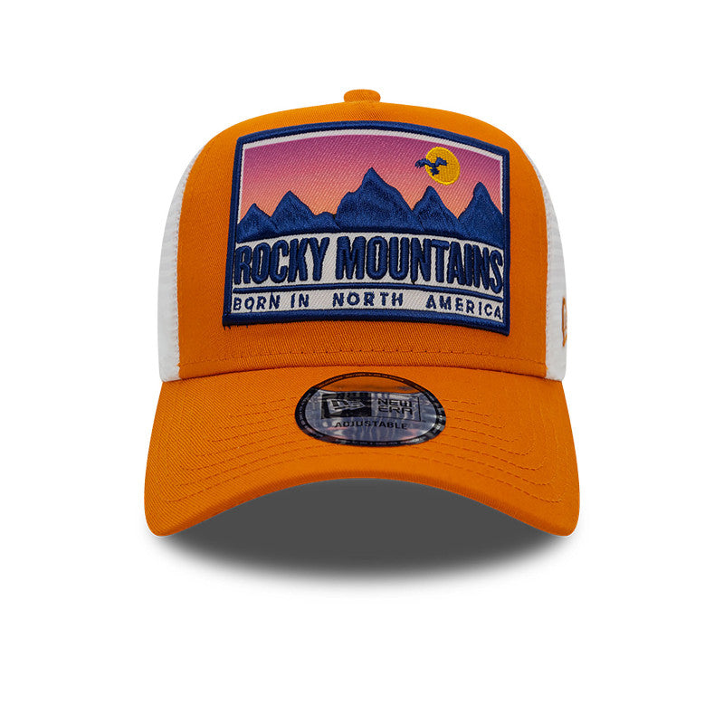 Rocky Mountain New Era Trucker Cap Adjustable orange