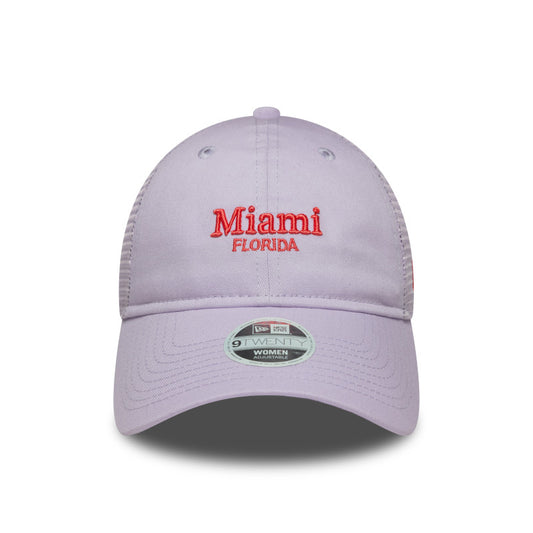 WMNS 9TWENTY Trucker New Era Cap Miami lavender