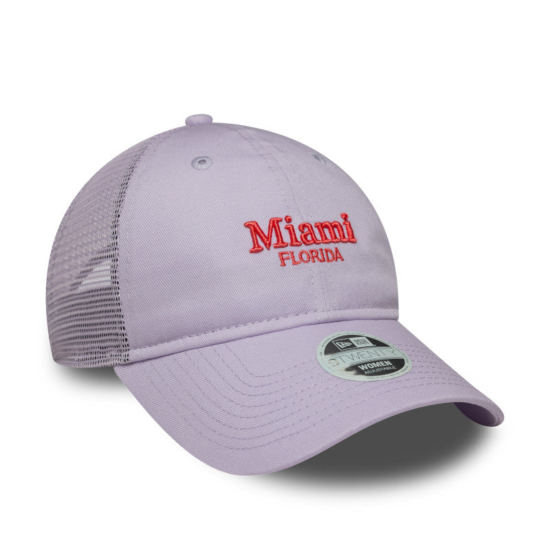 WMNS 9TWENTY Trucker New Era Cap Miami lavender