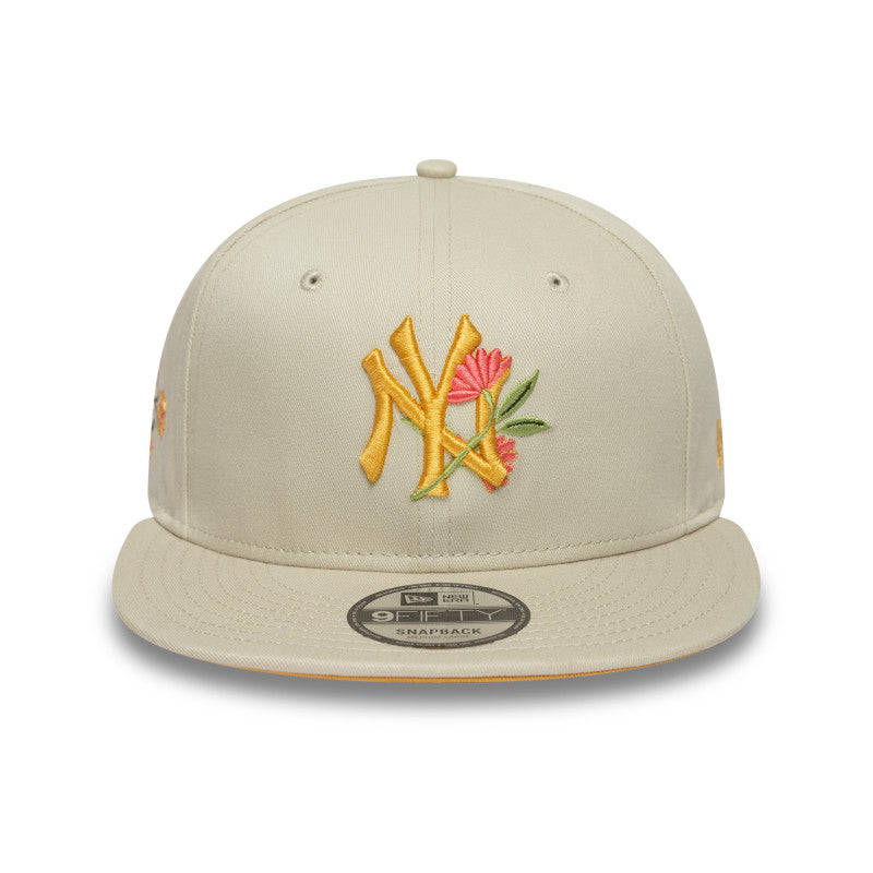 New York Yankees 9FIFTY New Era Cap Floral Icon beige