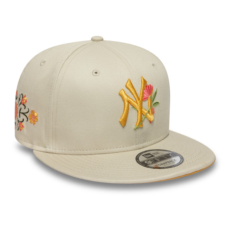 New York Yankees 9FIFTY New Era Cap Floral Icon beige