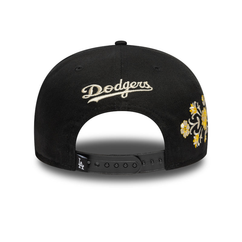 Los Angeles Dodgers 9FIFTY New Era Snap Back Floral Icon Black