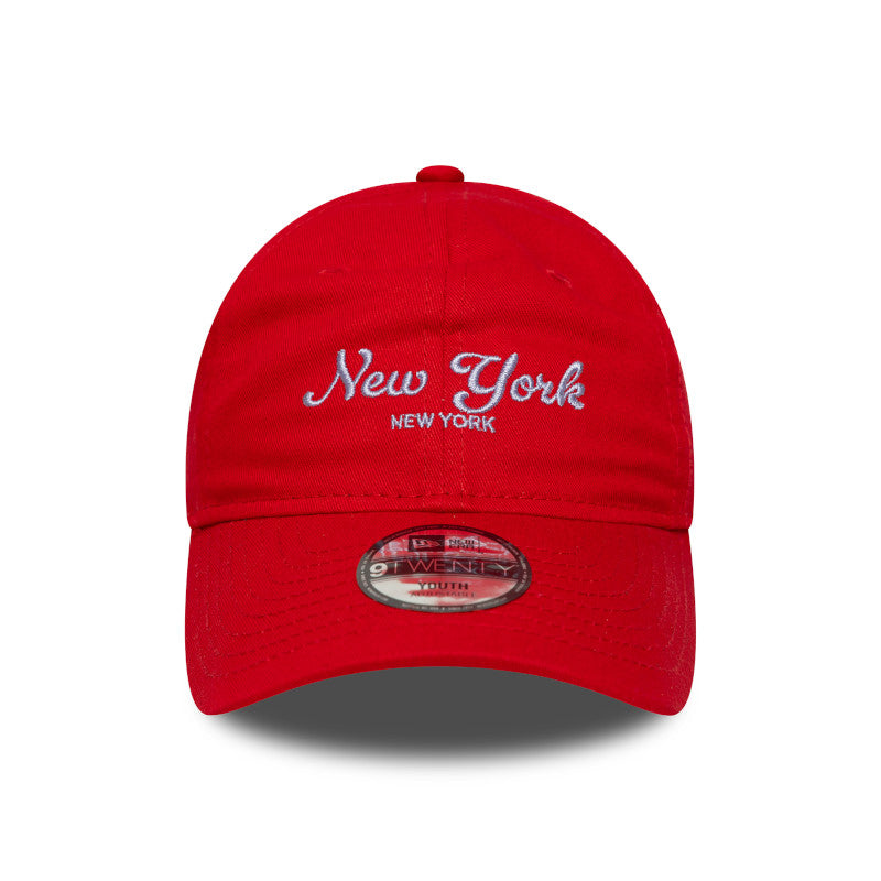 KIDS 9TWENTY Adjustable New Era Cap New York red