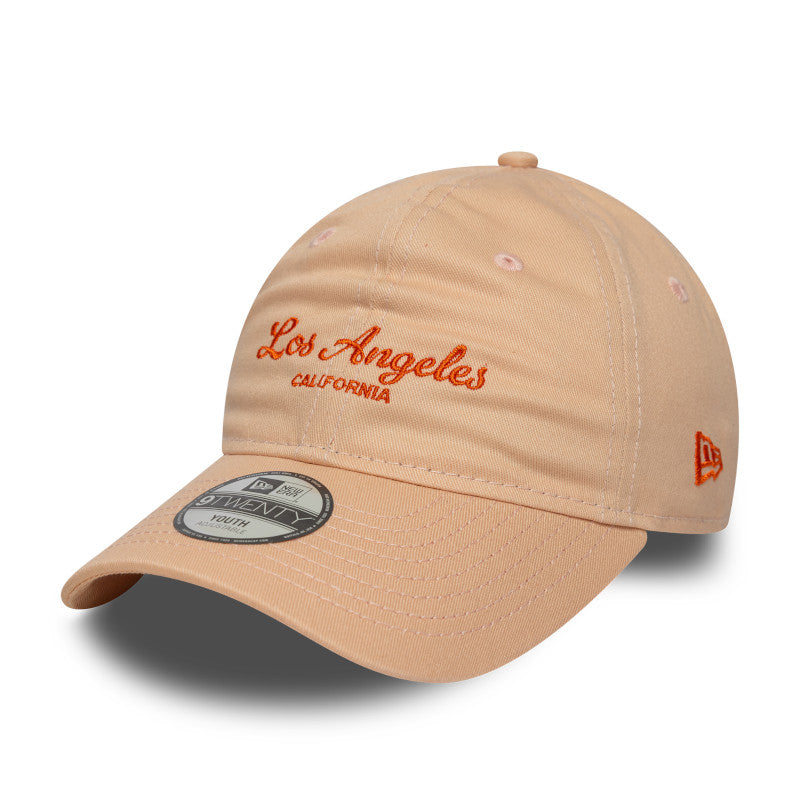KIDS 9TWENTY Adjustable New Era Cap Los Angeles dusty orange