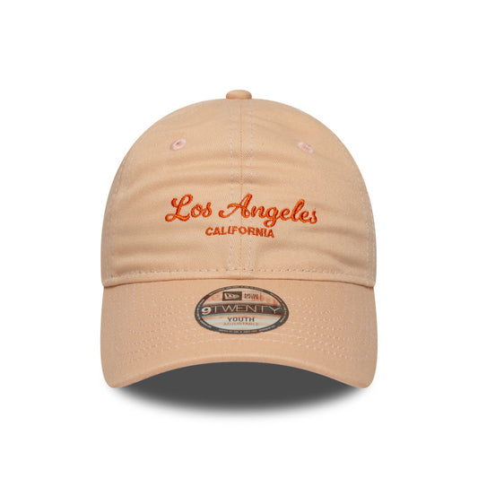 KIDS 9TWENTY Adjustable New Era Cap Los Angeles dusty orange