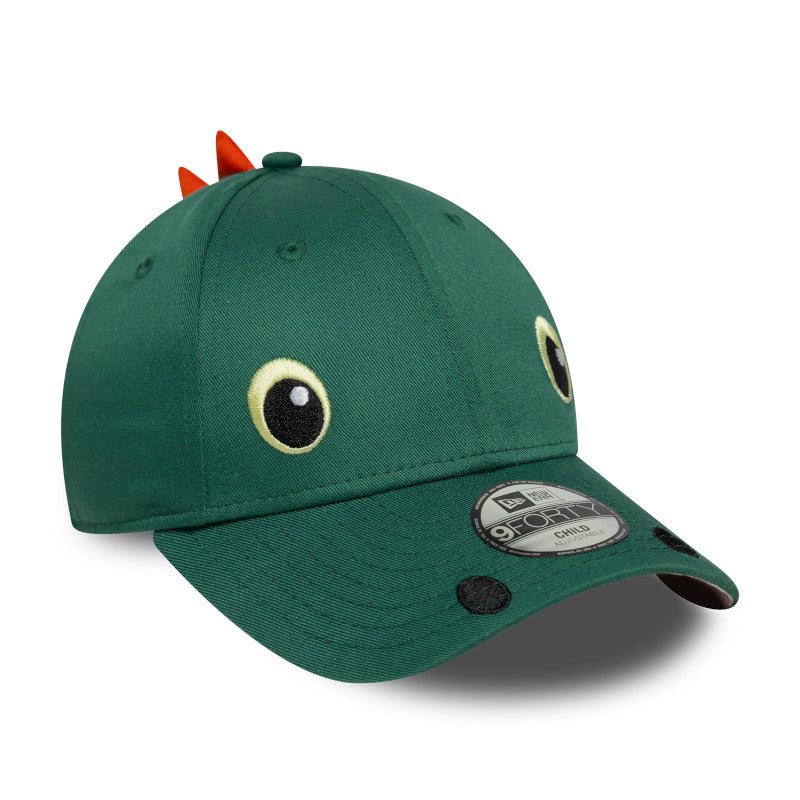 CHILD Dragon Face New Era 9FORTY Strap back Cap green