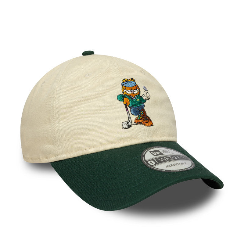 Garfield New Era 9TWENTY Strapback Cap Chrome Dk Green