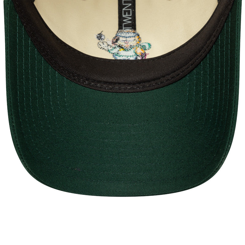 Garfield New Era 9TWENTY Strapback Cap Chrome Dk Green