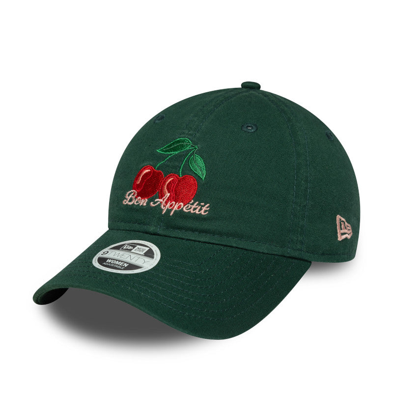 Womens 9TWENTY Adjustable New Era Cap Food Icons Cherry