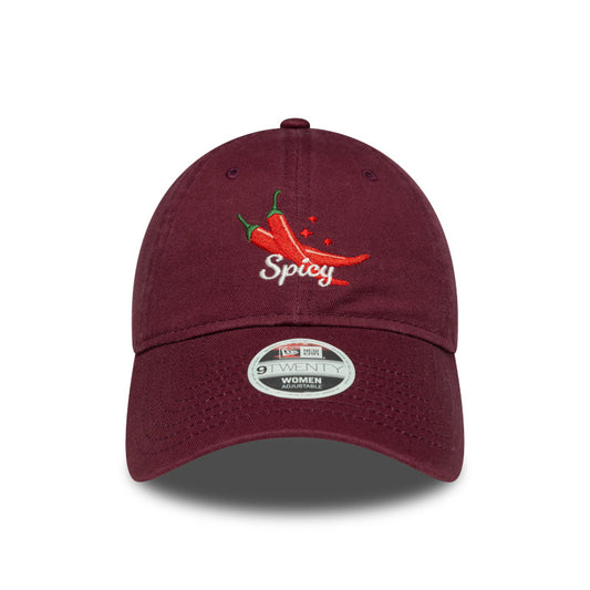 Womens 9TWENTY Adjustable New Era Cap Food Icons Chili