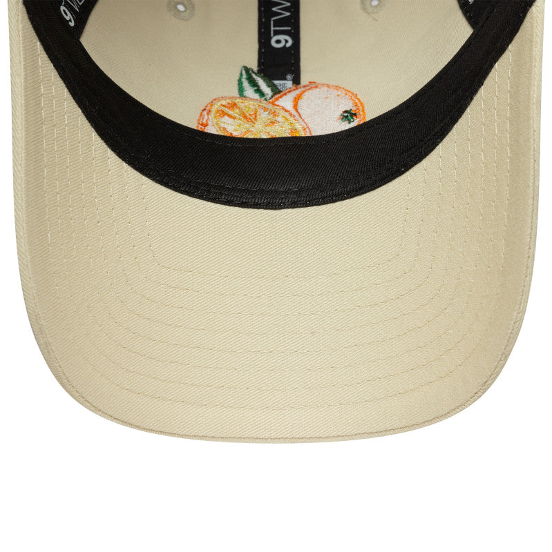 Womens 9TWENTY Adjustable New Era Cap Food Icons Orange