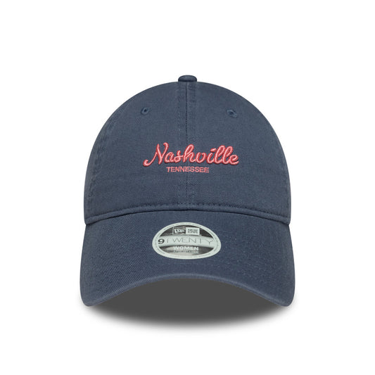 WOMENS 9TWENTY Adjustable New Era Cap Nashville Indigo
