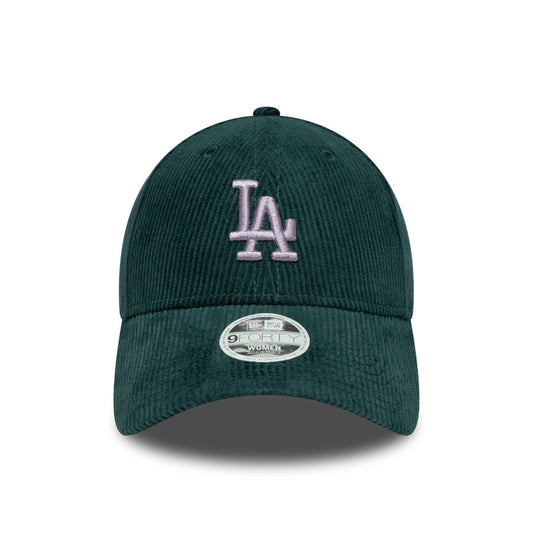 Womens LA Dodgers 9FORTY New Era Cap Dark Green Corduroy