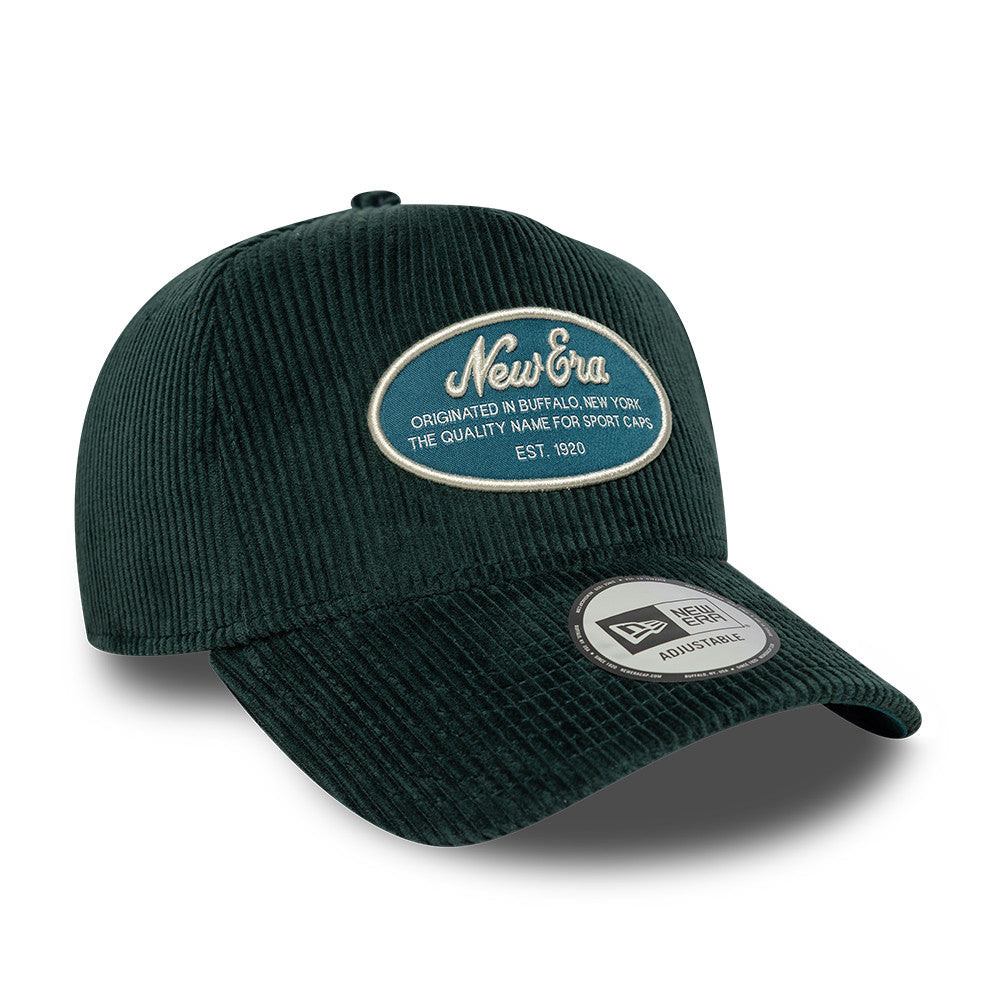 New Era Patch 9FORTY AF Cap Green Corduroy