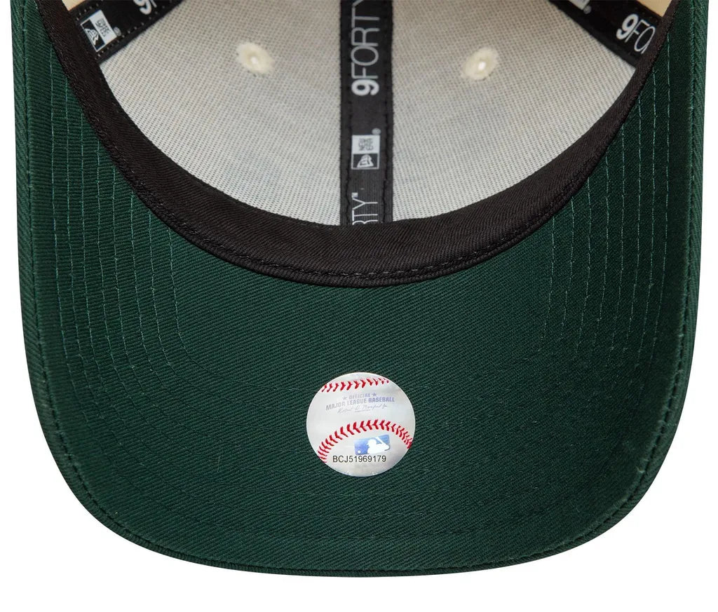 Oakland Athletics 9FORTY Adjustable New Era Cap Chrome Green