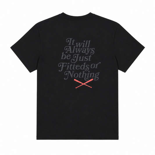 JustFitteds Shirt Black Anthracite Back