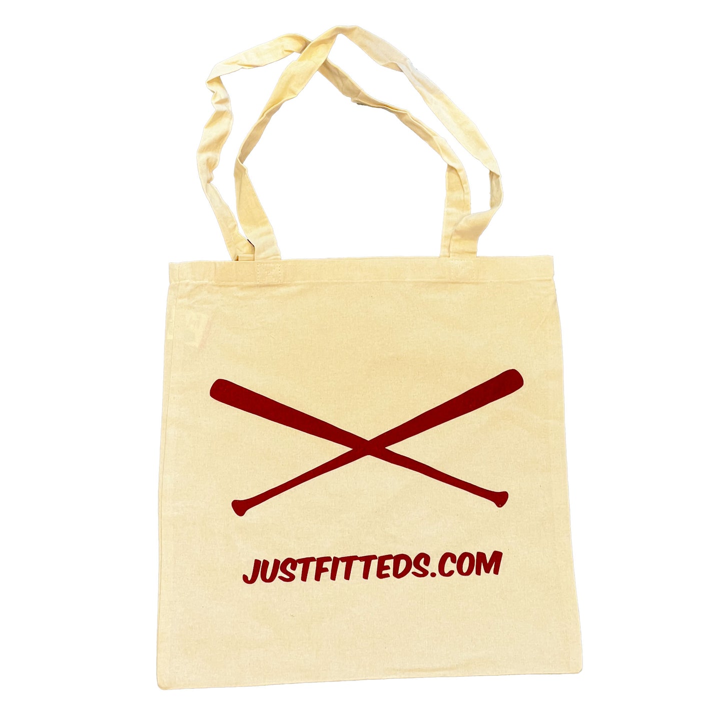 JustFitteds Cotton Canvas Tote Bag natural white