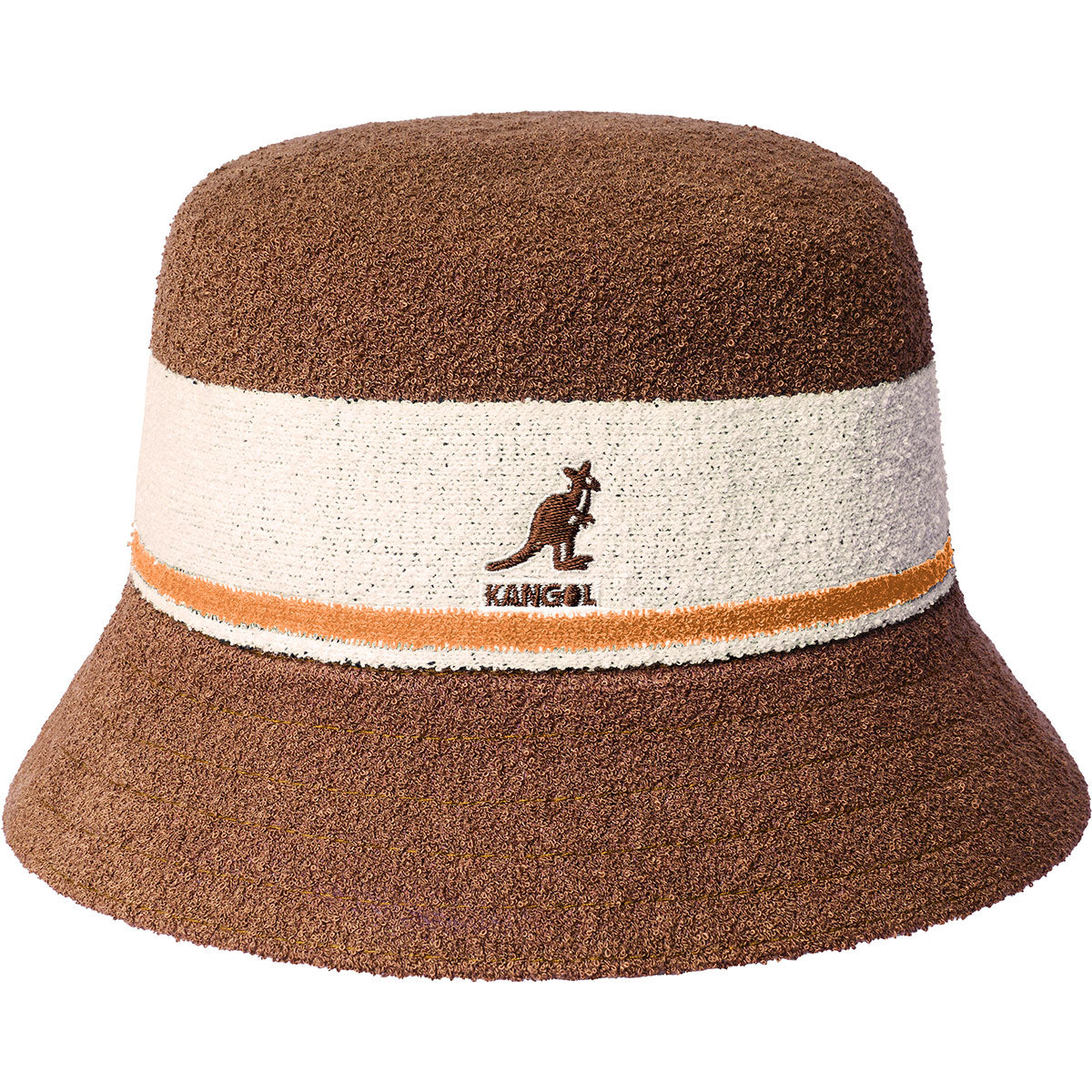 Kangol Bermuda Stripe Bucket Mahogany