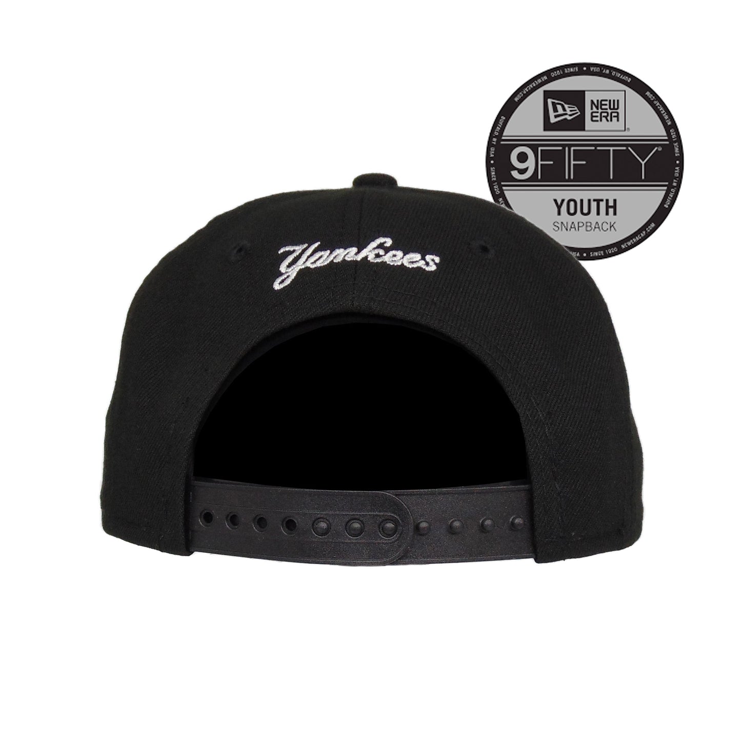 New York Yankees Custom New Era 9FIFTY YOUTH Snap back Cap Black
