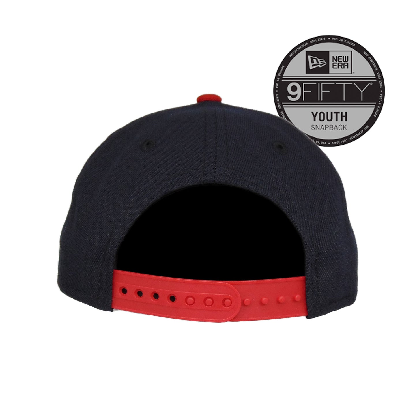 Atlanta Braves Custom New Era 9Fifty YOUTH Snap back Cap Navy / Red