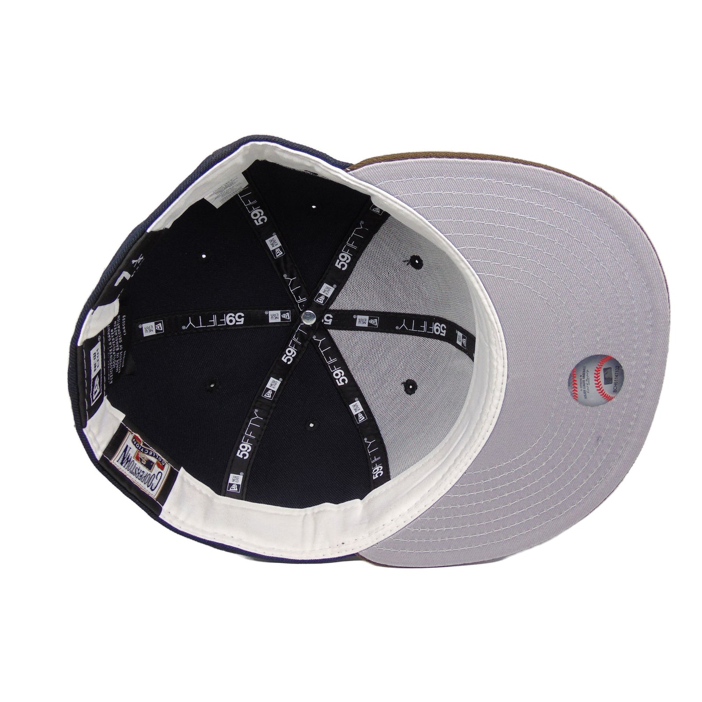 New York Yankees Custom New Era 59FIFTY Cap navy brown