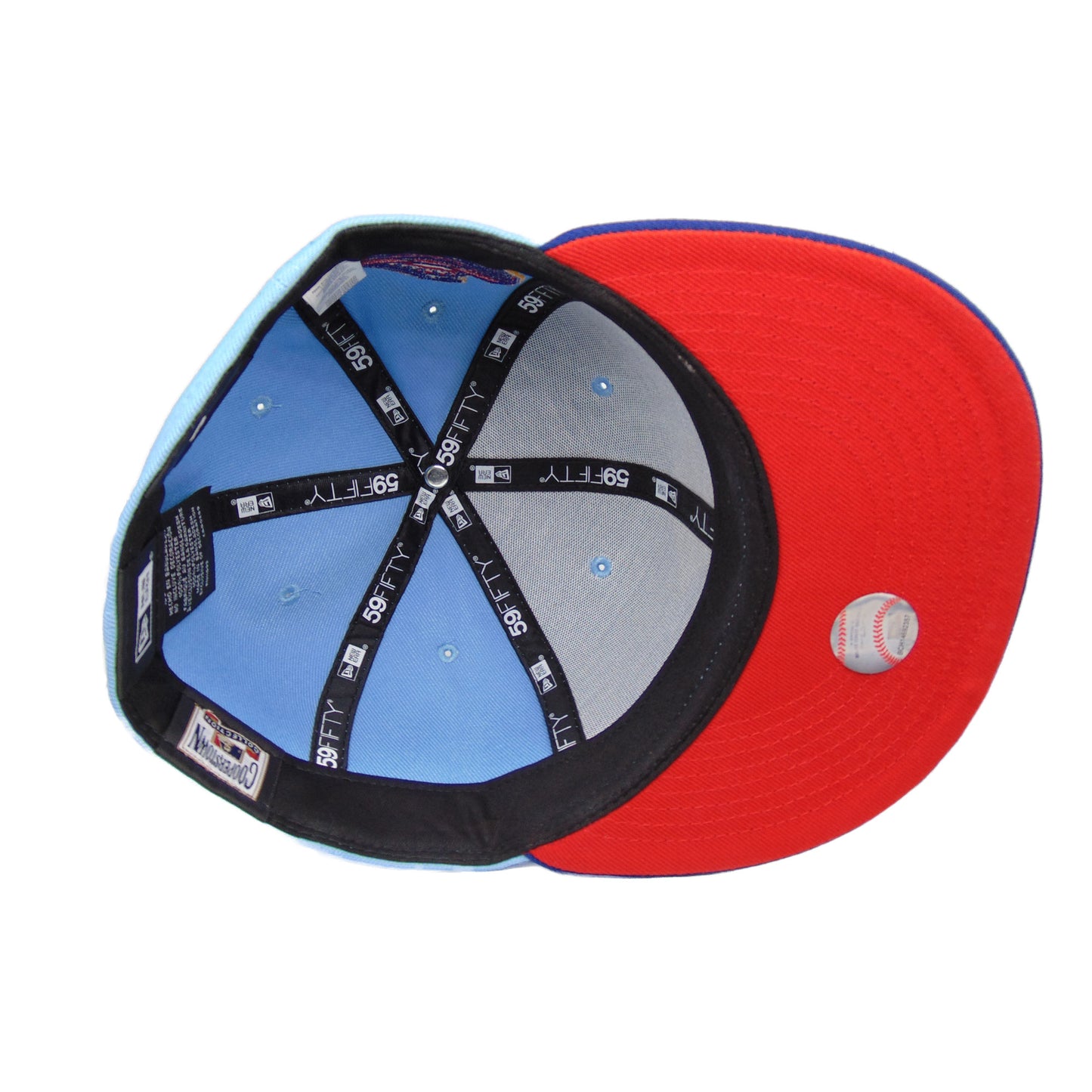 Brooklyn Dodgers custom New Era 59FIFTY Cap sky Ebbets Field