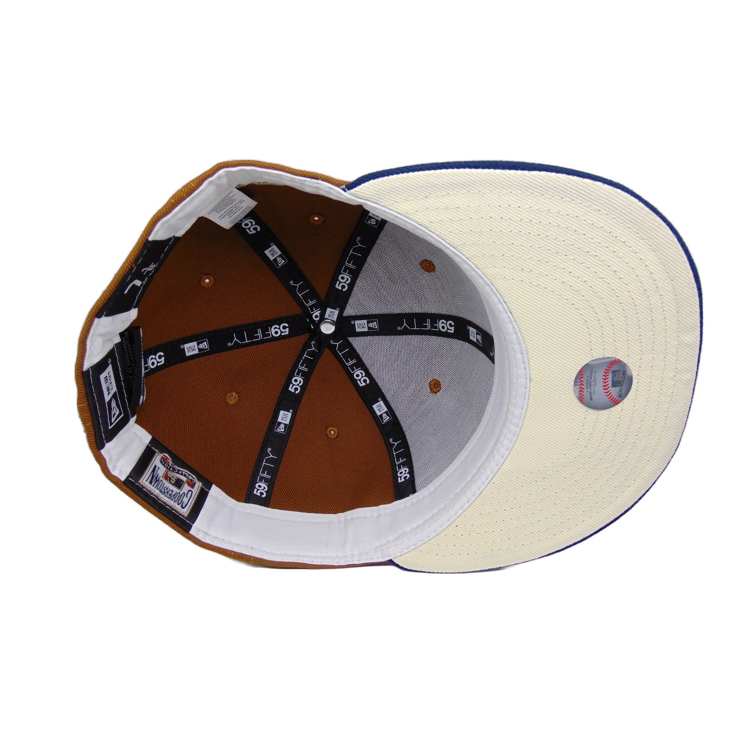 Oakland Athletics Custom New Era Cap Peanut Blue 1989