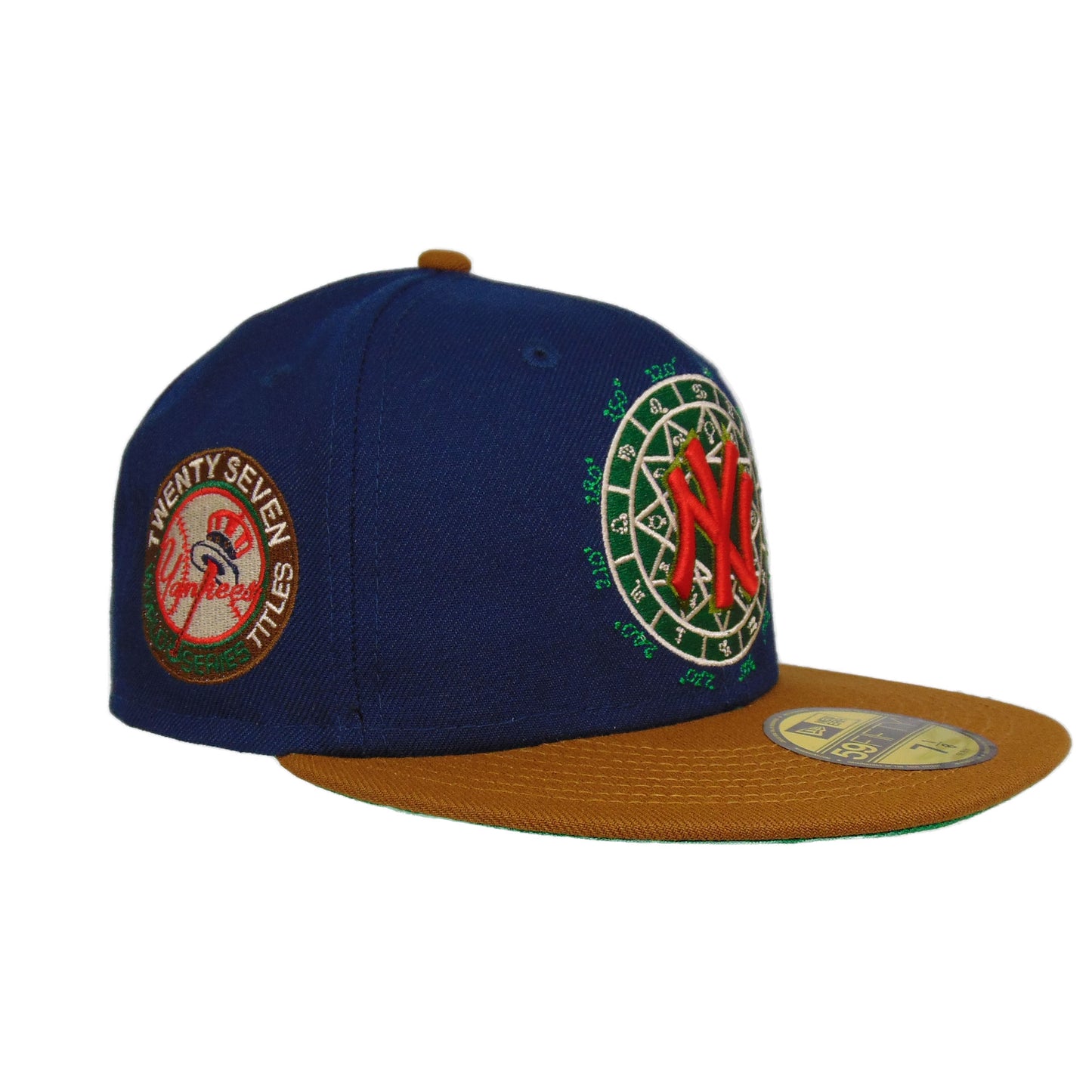 New York Yankees Custom New Era 59FIFTY Cap Zodiac Oceanside Blue