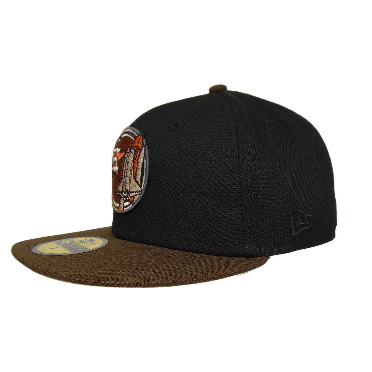 Houston Astros Custom New Era 59FIFTY Cap black and brown Apollo 11