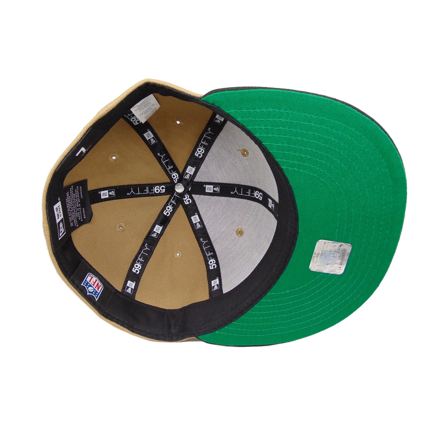 San Francisco 49ers Custom New Era 59FIFTY Cap Khaki Black