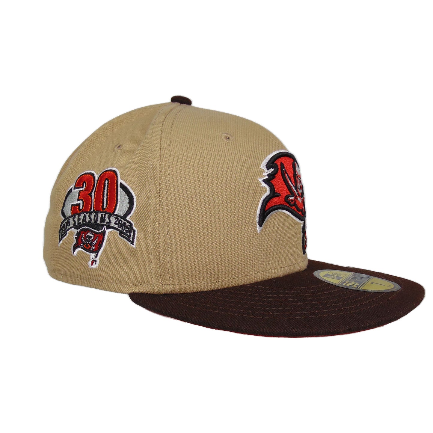 Tampa Bay Buccaneers Custom New Era 59FIFTY Cap Camel
