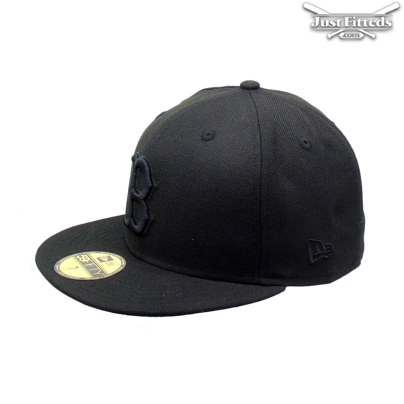 Boston Red Sox Jf Custom New Era Cap Black Out