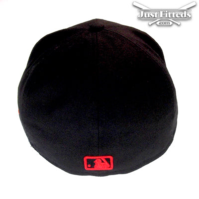 New York Yankees Apple Custom New Era Cap Black Red