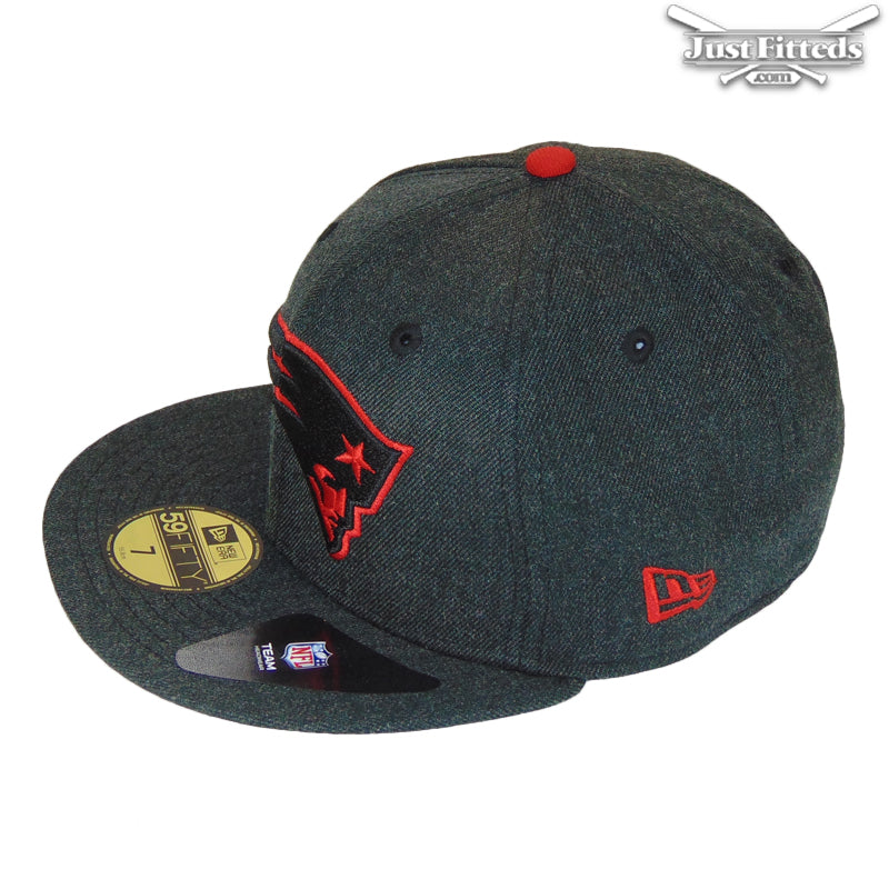New England Patriots Jf Custom New Era Cap Black Heather