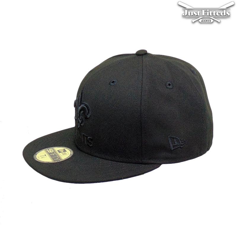 New Orleans Saints Jf Custom New Era Cap Blackout