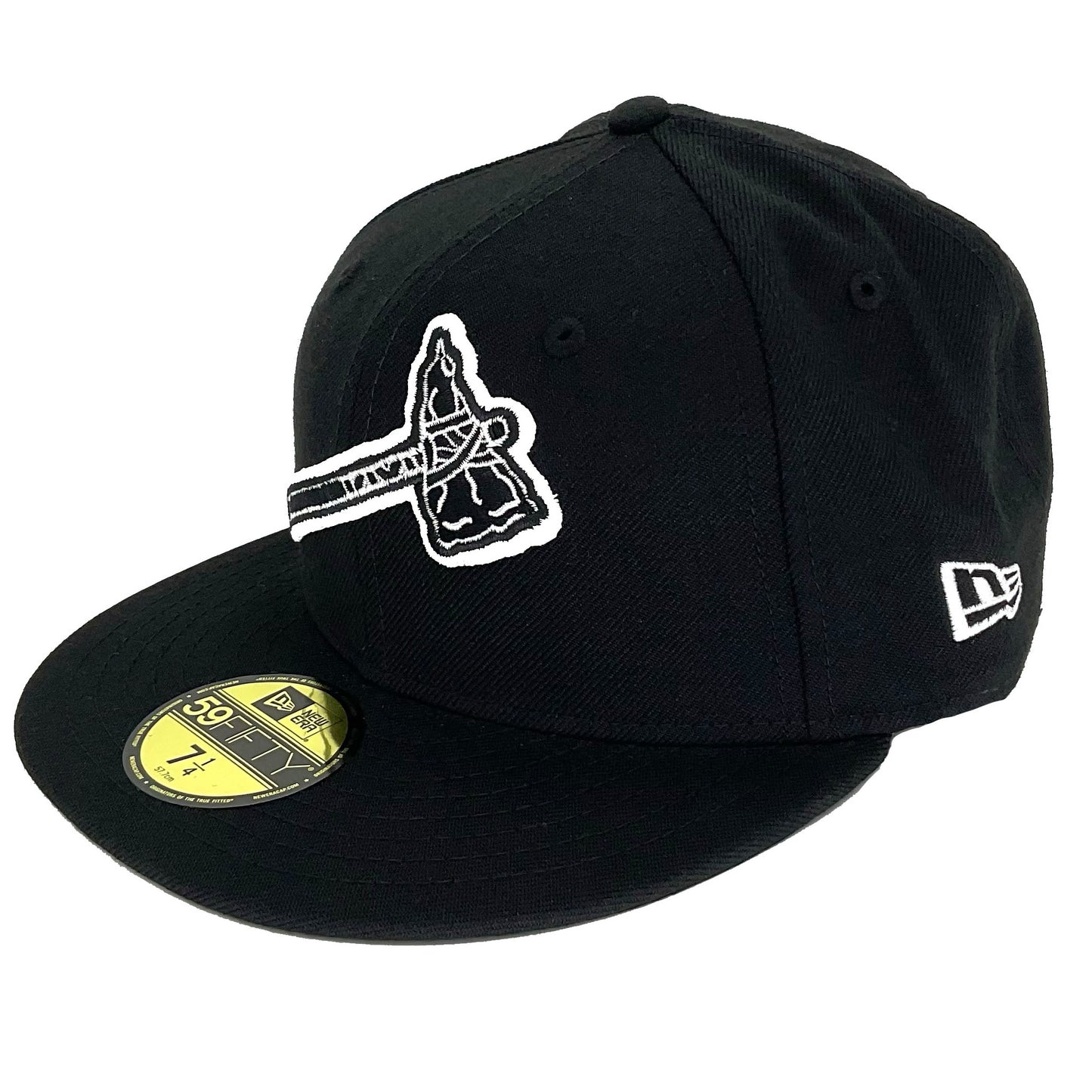 Atlanta Braves Custom New Era Cap Black White