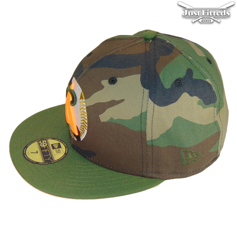 California Angels Jf Custom New Era Cap Camo