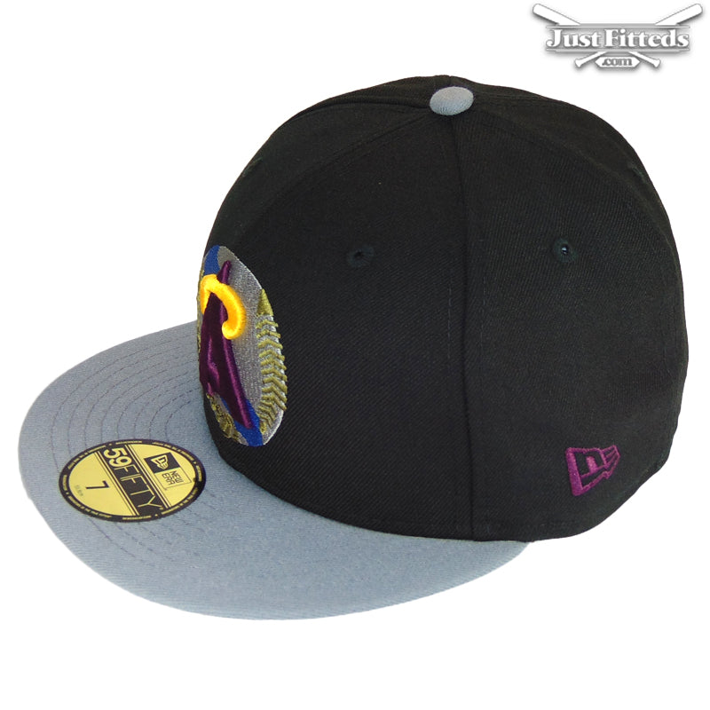 California Angels Jf Custom New Era Cap Black Maroon