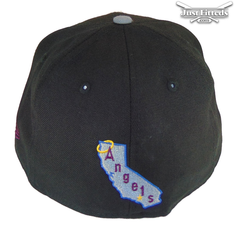 California Angels Jf Custom New Era Cap Black Maroon