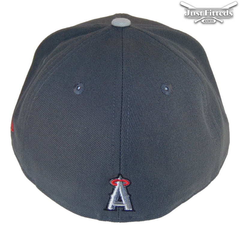 California Angels Custom New Era Cap Silver Grey