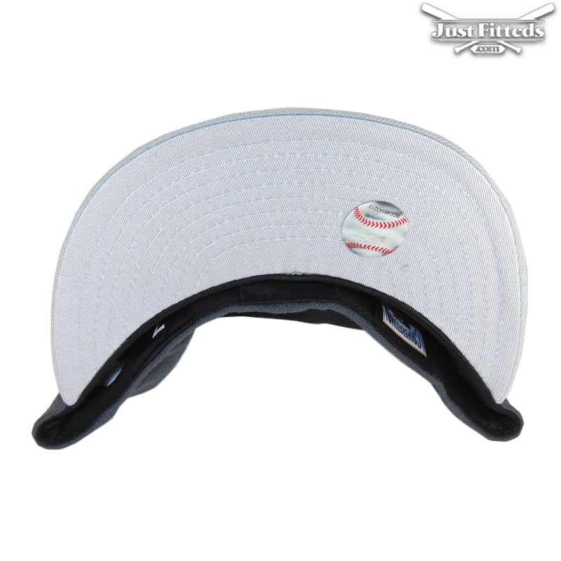California Angels Custom New Era Cap Silver Grey