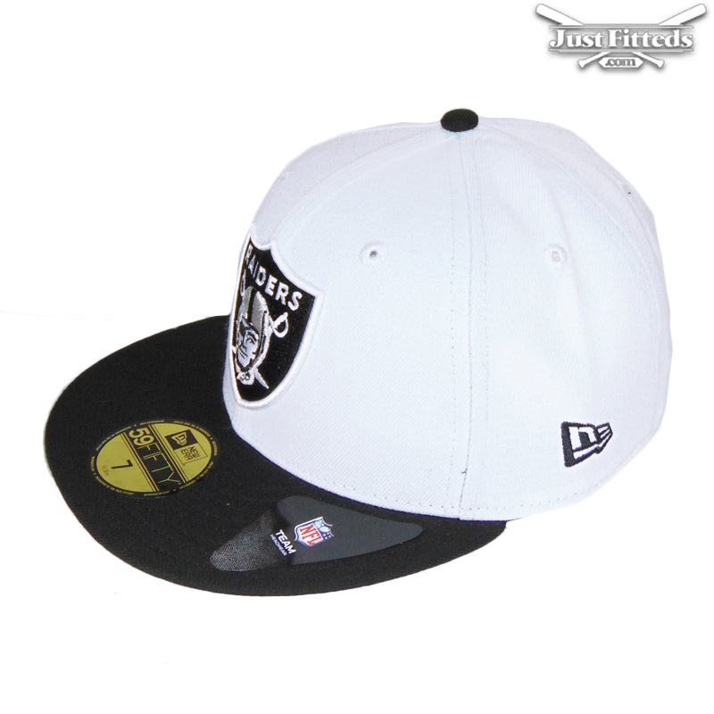 Oakland Raiders Custom New Era Cap White
